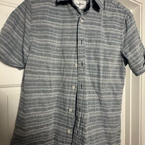 Goodfellow & Co Men's Gray Patterned Button Down Shirt
